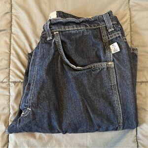 Tyndale Men's Arc Rated Flame Resistant Jeans Size 33 x 30 Dark Blue